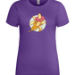 Banana Donut Design - Premium women's t-shirt_DARK PURPLE_front