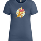 Banana Donut Design - Premium women's t-shirt_DENIM_front