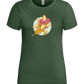 Banana Donut Design - Premium women's t-shirt_GREEN BOTTLE_front