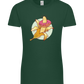 Banana Donut Design - Premium women's t-shirt_GREEN BOTTLE_front