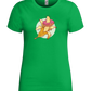 Banana Donut Design - Premium women's t-shirt_MEADOW GREEN_front