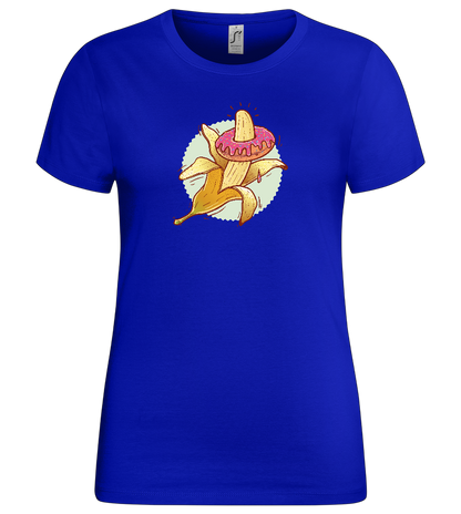 Banana Donut Design - Premium women's t-shirt_OVERSEAS_front