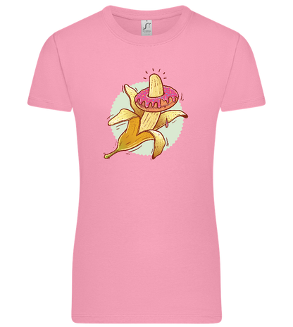 Banana Donut Design - Premium women's t-shirt_PINK ORCHID_front