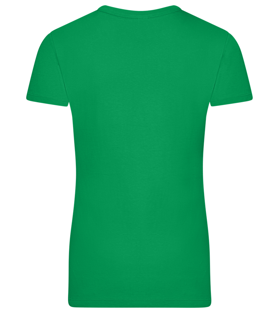 Banana Donut Design - Premium women's t-shirt_MEADOW GREEN_back