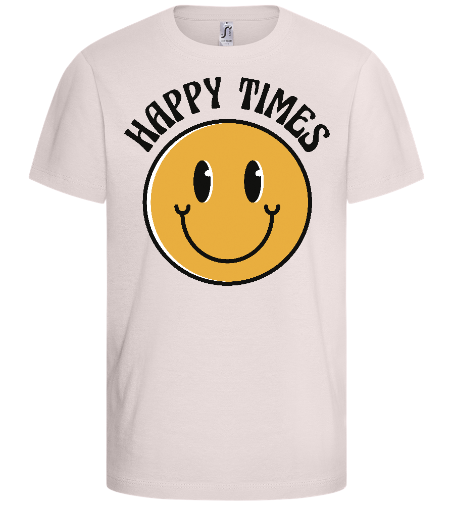 Happy Times Design - Basic kids t-shirt_LIGHT PINK_front