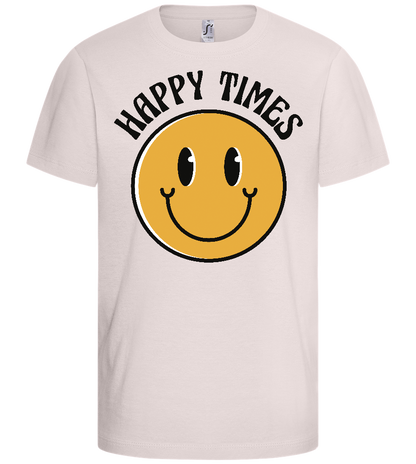 Happy Times Design - Basic kids t-shirt_LIGHT PINK_front