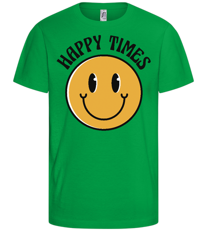 Happy Times Design - Basic kids t-shirt_MEADOW GREEN_front