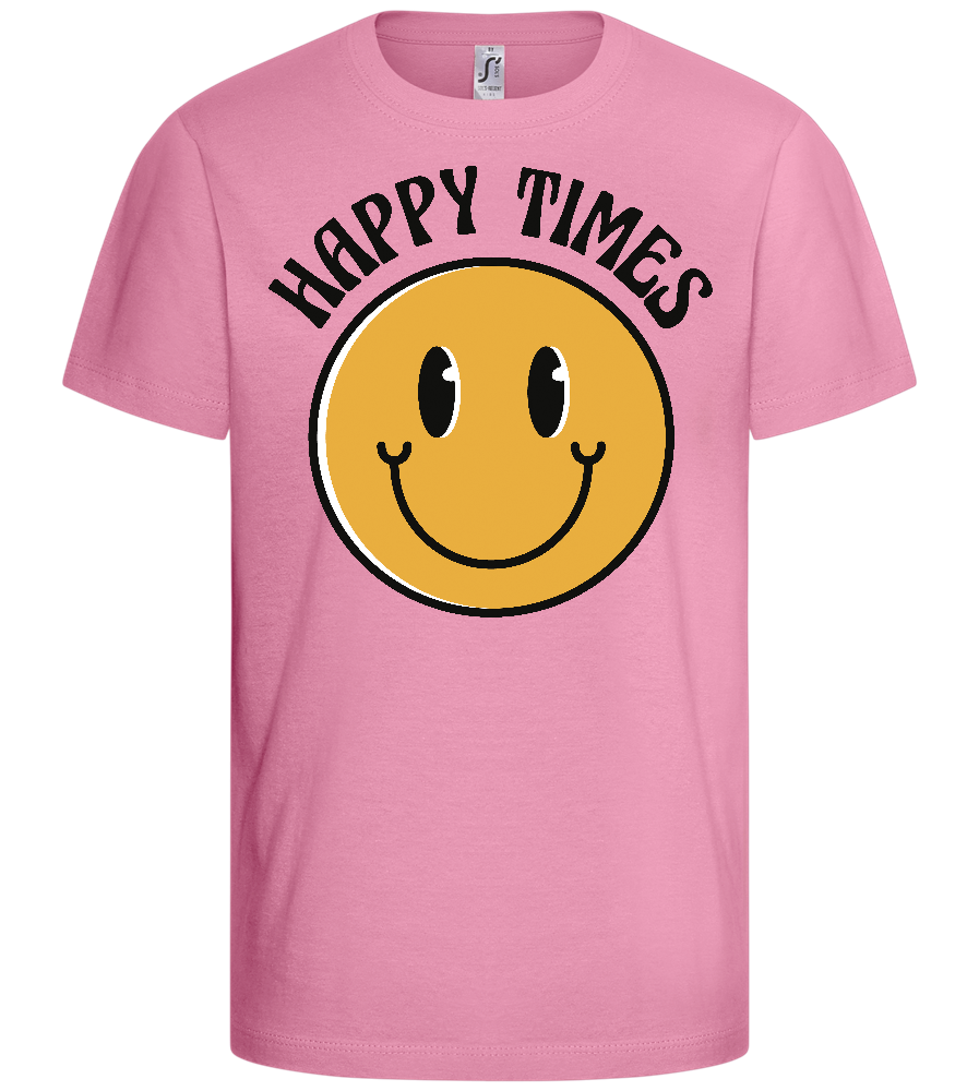 Happy Times Design - Basic kids t-shirt_PINK ORCHID_front