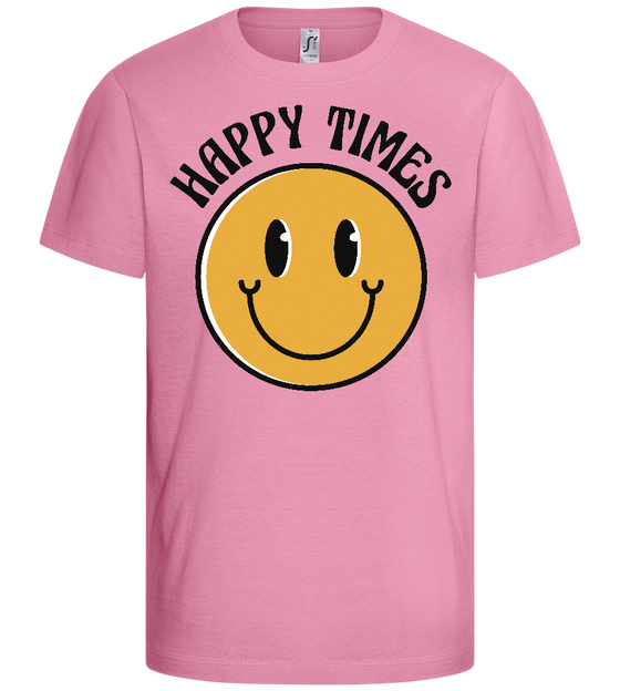 Happy Times Design - Basic kids t-shirt_PINK ORCHID_front