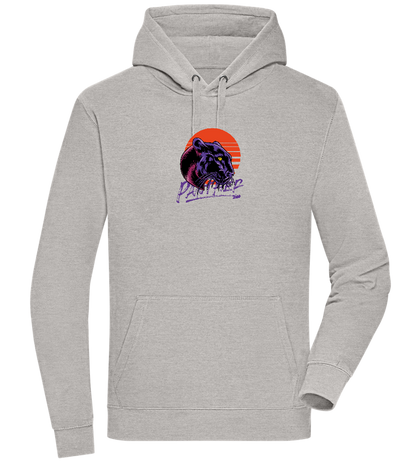 Retro Panther Design - Premium unisex hoodie_ORION GREY II_front