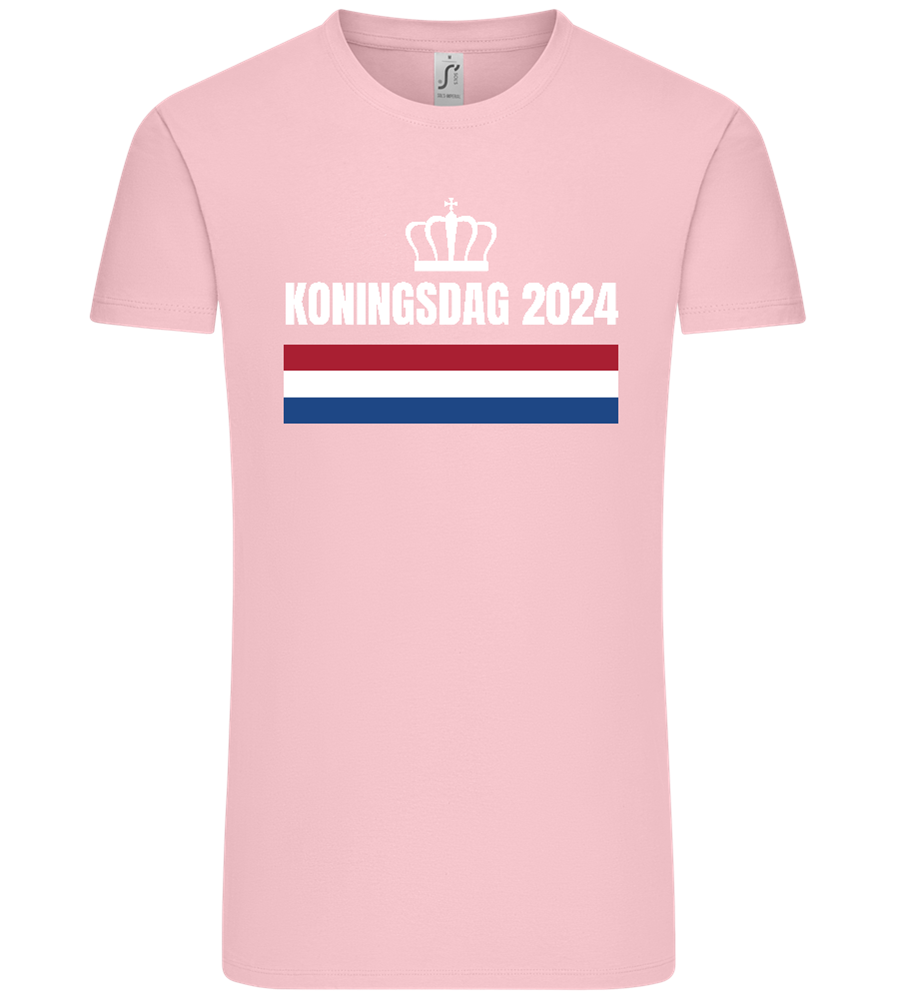 Kingsday Flag Design - Comfort Unisex T-Shirt_CANDY PINK_front