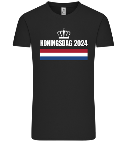 Kingsday Flag Design - Comfort Unisex T-Shirt_DEEP BLACK_front