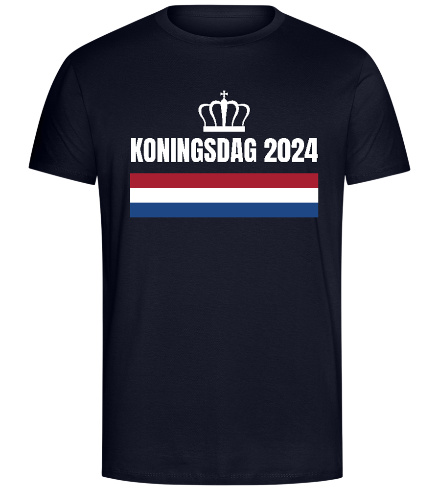 Kingsday Flag Design - Comfort Unisex T-Shirt_FRENCH NAVY_front