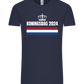 Kingsday Flag Design - Comfort Unisex T-Shirt_FRENCH NAVY_front