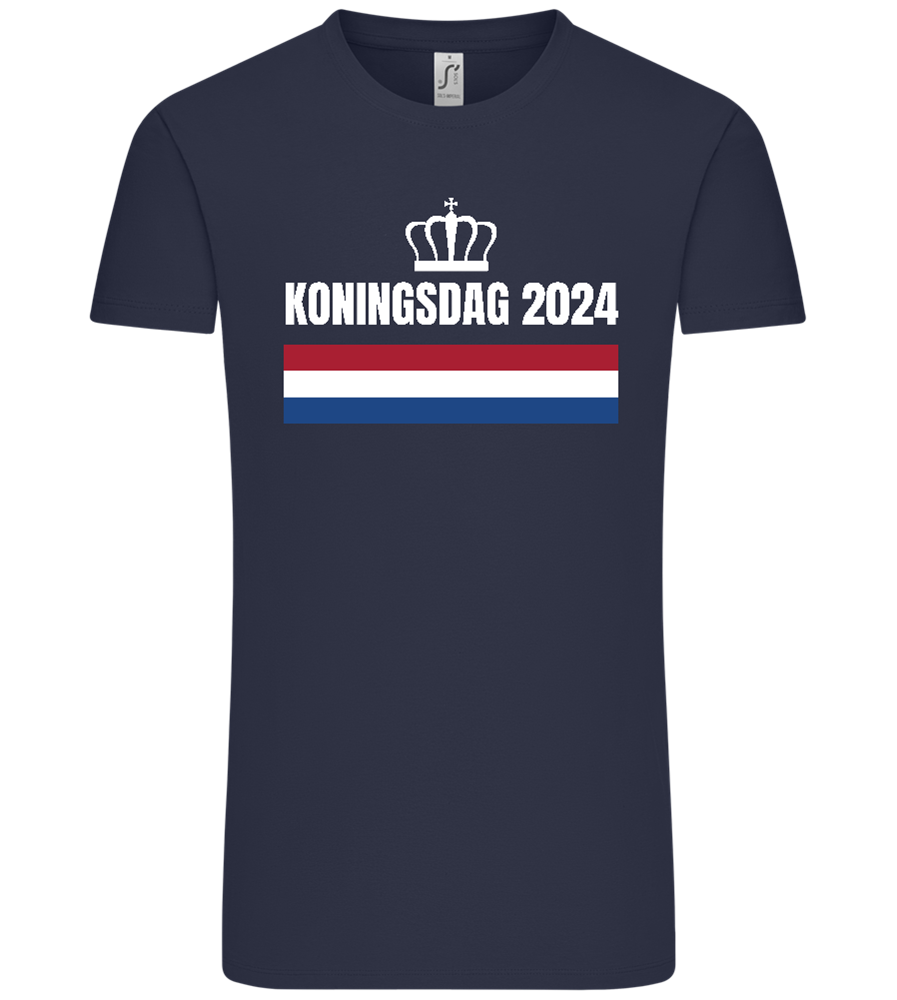 Kingsday Flag Design - Comfort Unisex T-Shirt_FRENCH NAVY_front