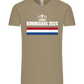 Kingsday Flag Design - Comfort Unisex T-Shirt_KHAKI_front