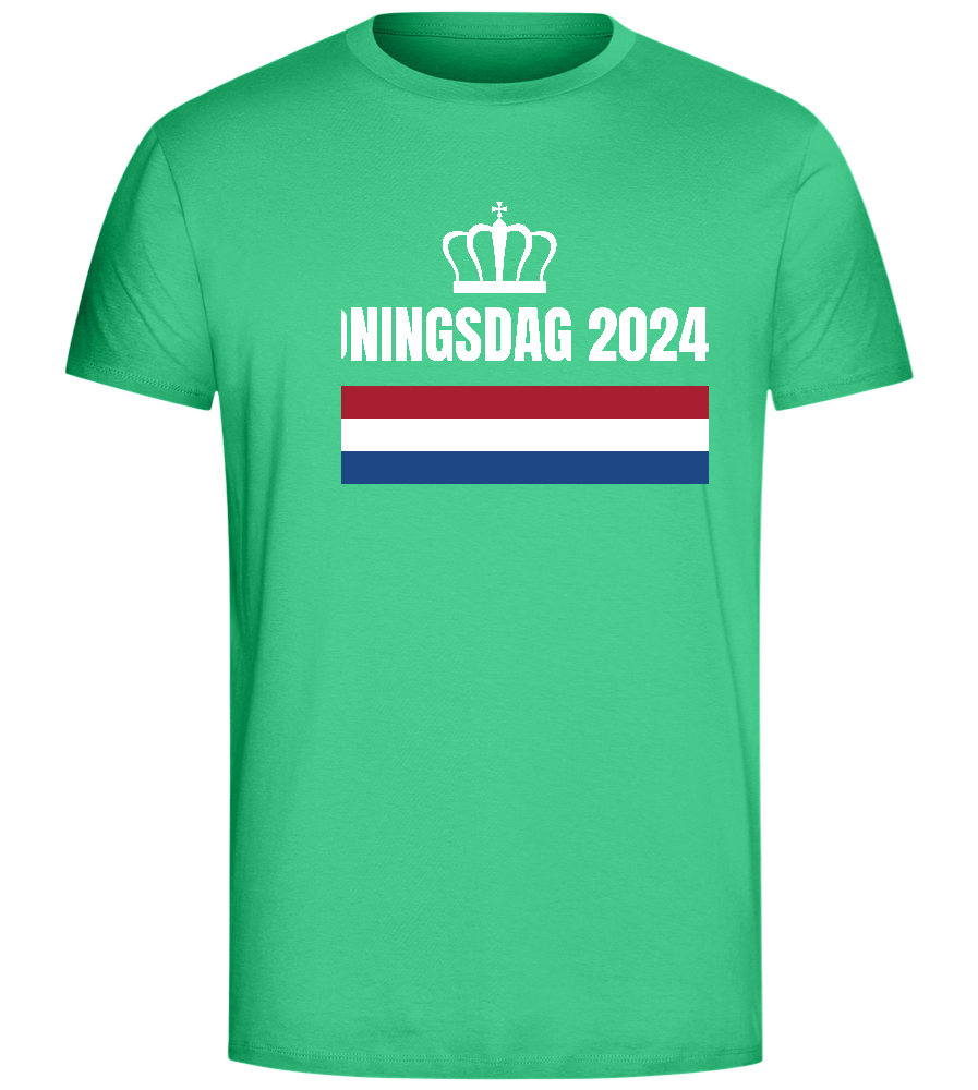 Kingsday Flag Design - Comfort Unisex T-Shirt_SPRING GREEN_front