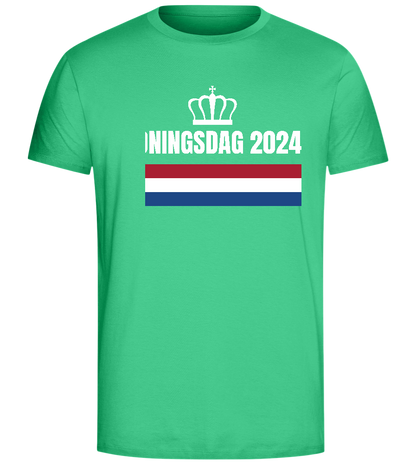 Kingsday Flag Design - Comfort Unisex T-Shirt_SPRING GREEN_front