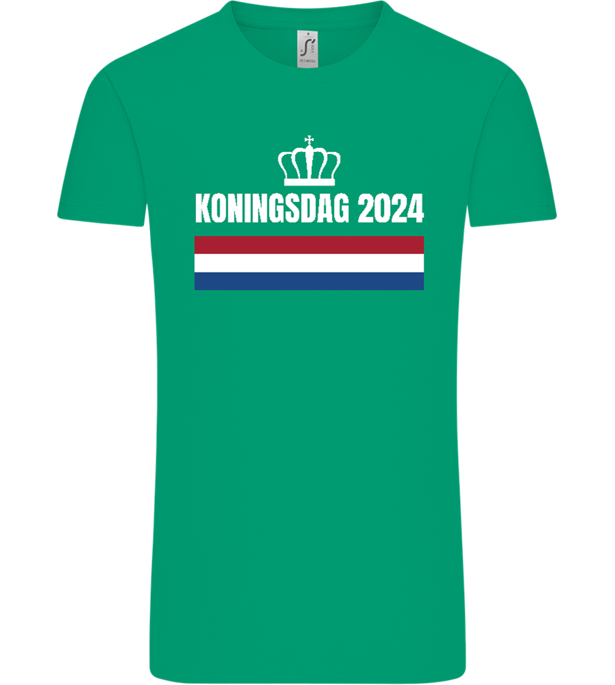 Kingsday Flag Design - Comfort Unisex T-Shirt_SPRING GREEN_front