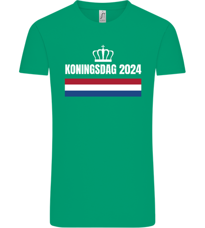 Kingsday Flag Design - Comfort Unisex T-Shirt_SPRING GREEN_front