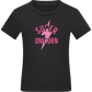 Super Unicorn Bolt Design - Comfort kids fitted t-shirt_DEEP BLACK_front