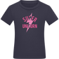 Super Unicorn Bolt Design - Comfort kids fitted t-shirt_FRENCH NAVY_front