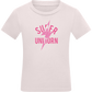Super Unicorn Bolt Design - Comfort kids fitted t-shirt_LIGHT PINK_front
