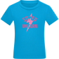 Super Unicorn Bolt Design - Comfort kids fitted t-shirt_TURQUOISE_front