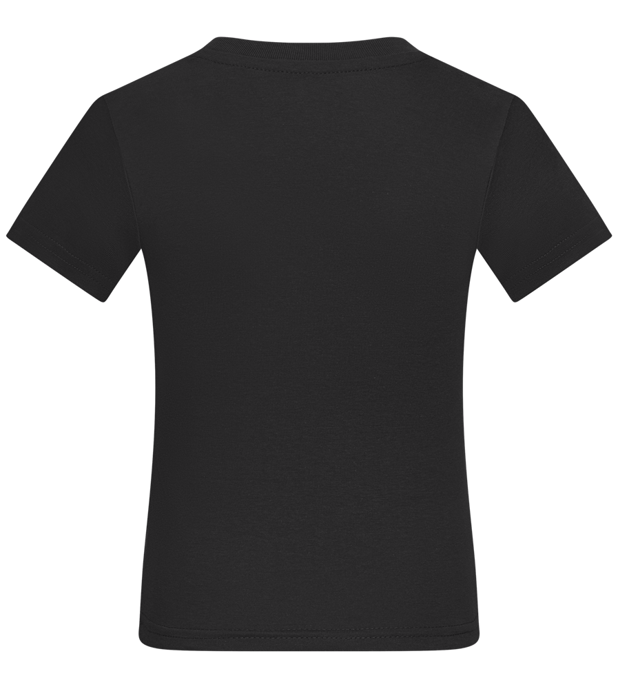 Super Unicorn Bolt Design - Comfort kids fitted t-shirt_DEEP BLACK_back