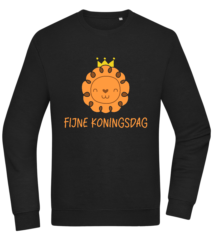 Fijne Koningsdag Design - Comfort Essential Unisex Sweater_BLACK_front