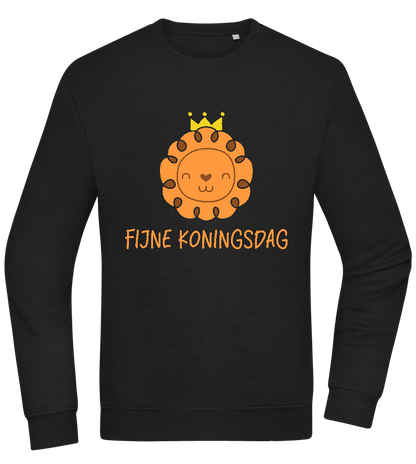 Fijne Koningsdag Design - Comfort Essential Unisex Sweater_BLACK_front