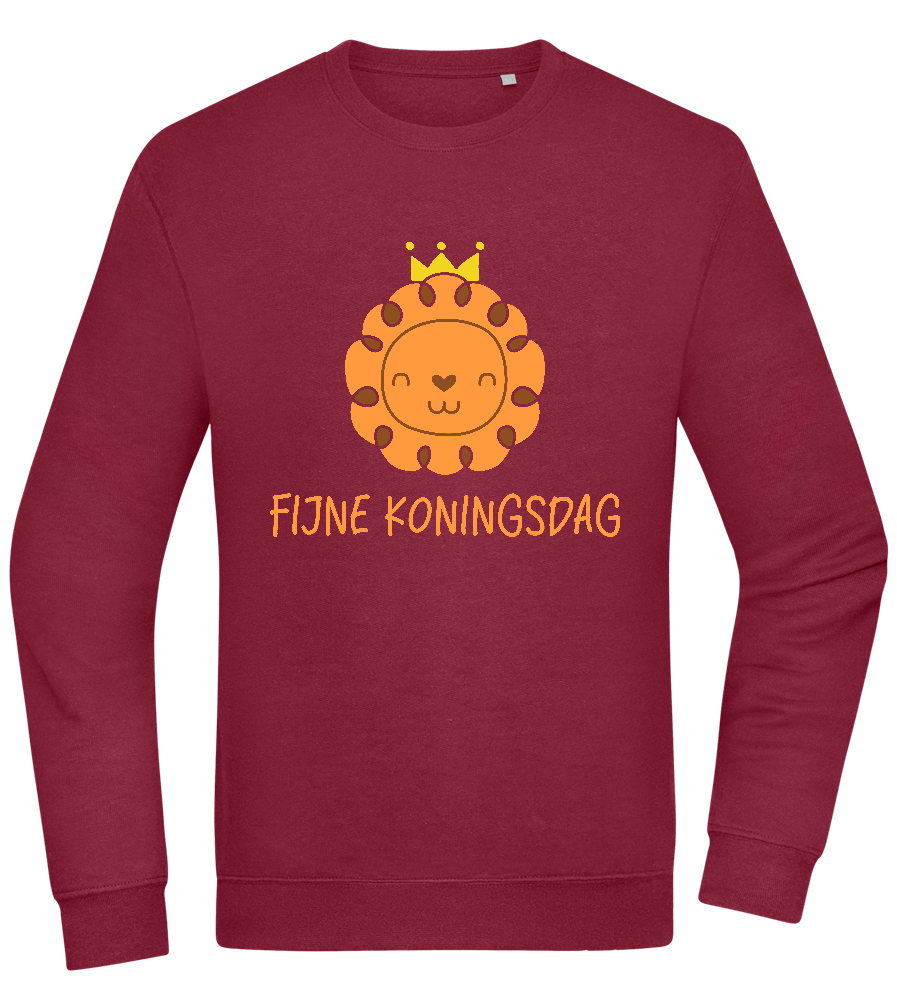 Fijne Koningsdag Design - Comfort Essential Unisex Sweater_BORDEAUX_front