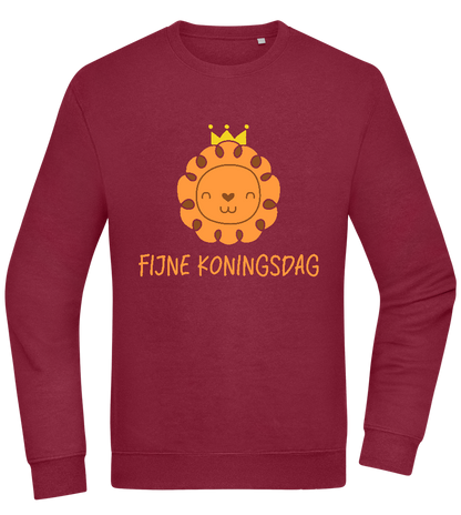 Fijne Koningsdag Design - Comfort Essential Unisex Sweater_BORDEAUX_front