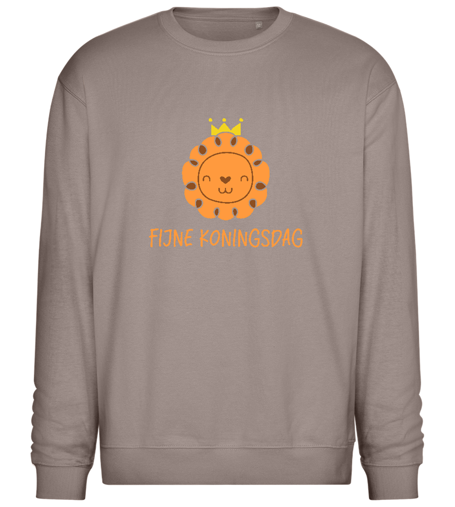 Fijne Koningsdag Design - Comfort Essential Unisex Sweater_CHARCOAL CHIN_front