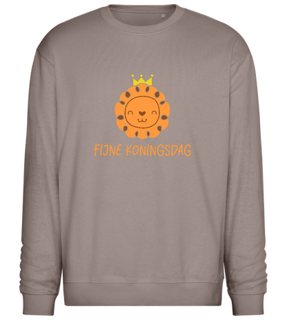 Fijne Koningsdag Design - Comfort Essential Unisex Sweater_CHARCOAL CHIN_front