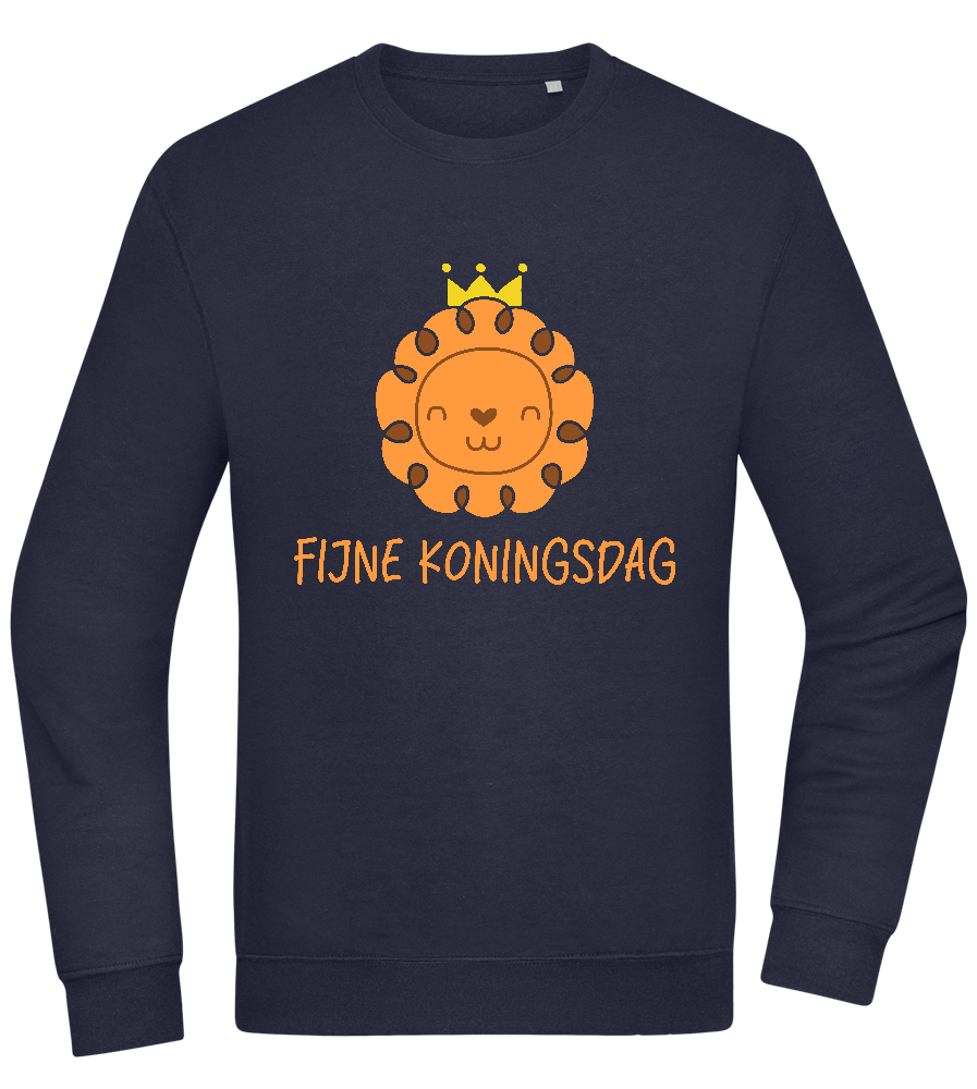 Fijne Koningsdag Design - Comfort Essential Unisex Sweater_FRENCH NAVY_front