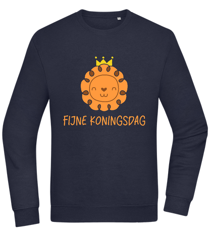 Fijne Koningsdag Design - Comfort Essential Unisex Sweater_FRENCH NAVY_front