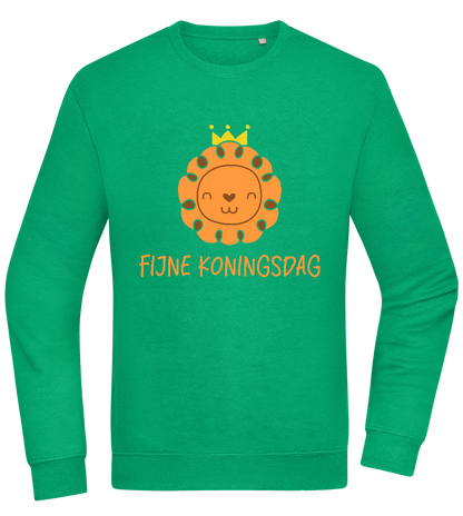 Fijne Koningsdag Design - Comfort Essential Unisex Sweater_MEADOW GREEN_front