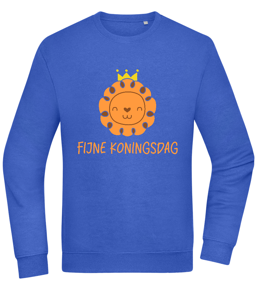 Fijne Koningsdag Design - Comfort Essential Unisex Sweater_ROYAL_front