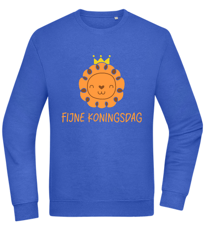 Fijne Koningsdag Design - Comfort Essential Unisex Sweater_ROYAL_front