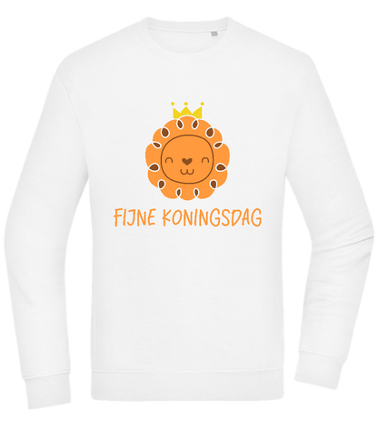 Fijne Koningsdag Design - Comfort Essential Unisex Sweater_WHITE_front