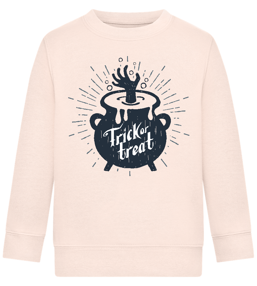 Trick Treat Design - Comfort Kids Sweater_LIGHT PEACH ROSE_front