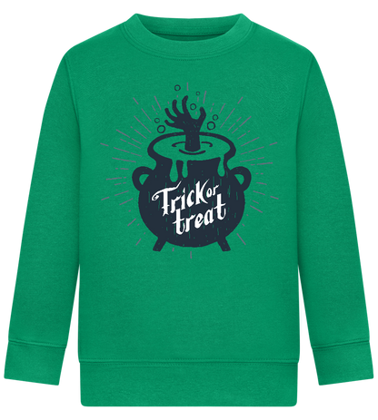 Trick Treat Design - Comfort Kids Sweater_MEADOW GREEN_front