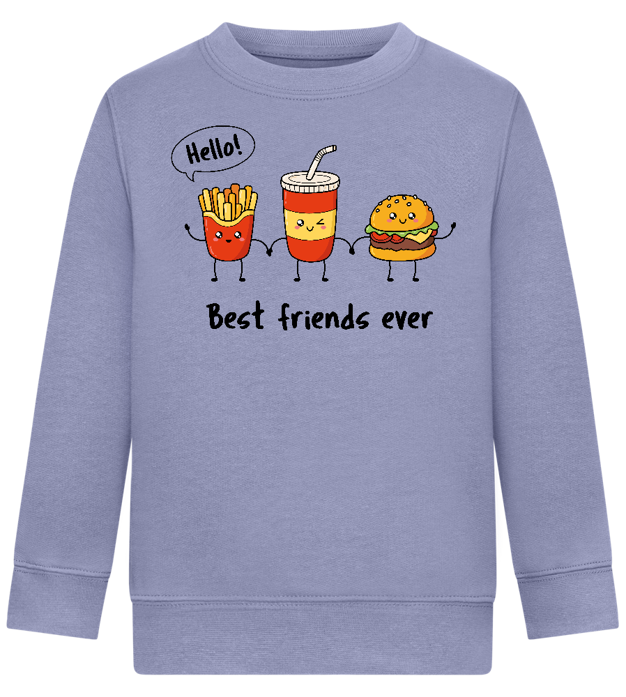 Best Friends Ever Design - Comfort Kids Sweater_BLUE_front