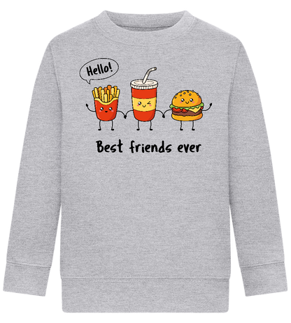 Best Friends Ever Design - Comfort Kids Sweater_ORION GREY II_front