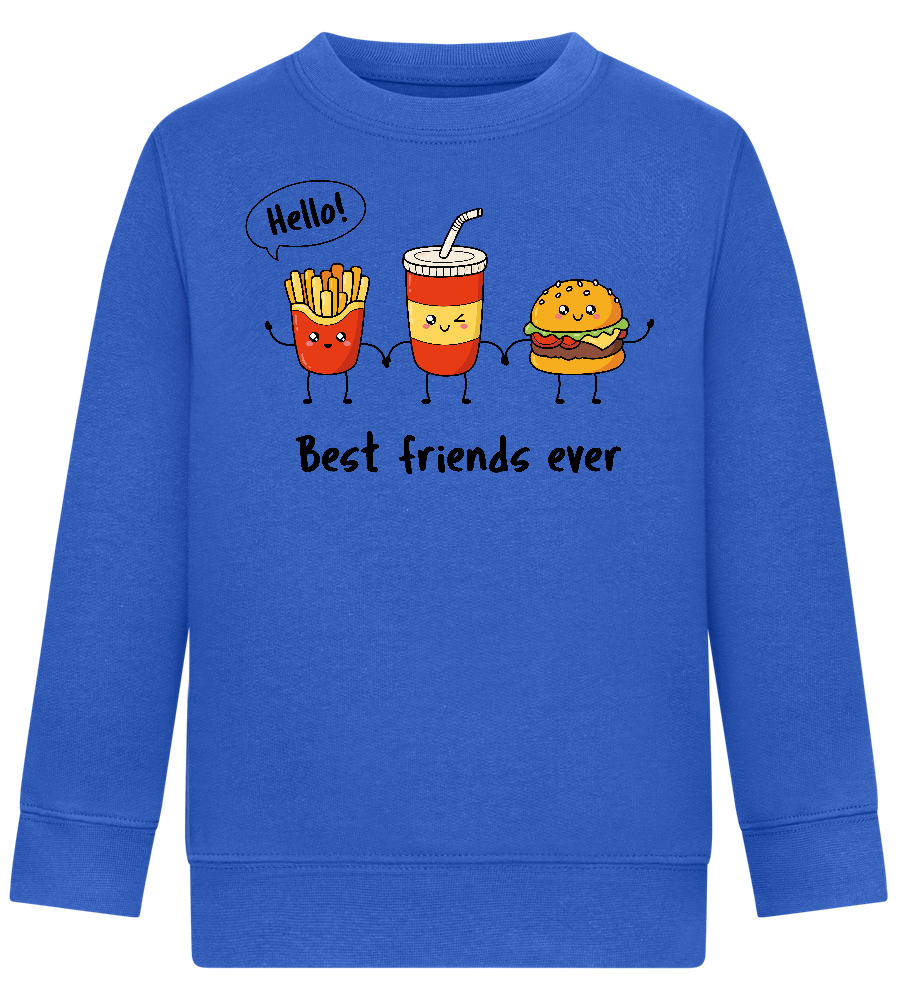 Best Friends Ever Design - Comfort Kids Sweater_ROYAL_front