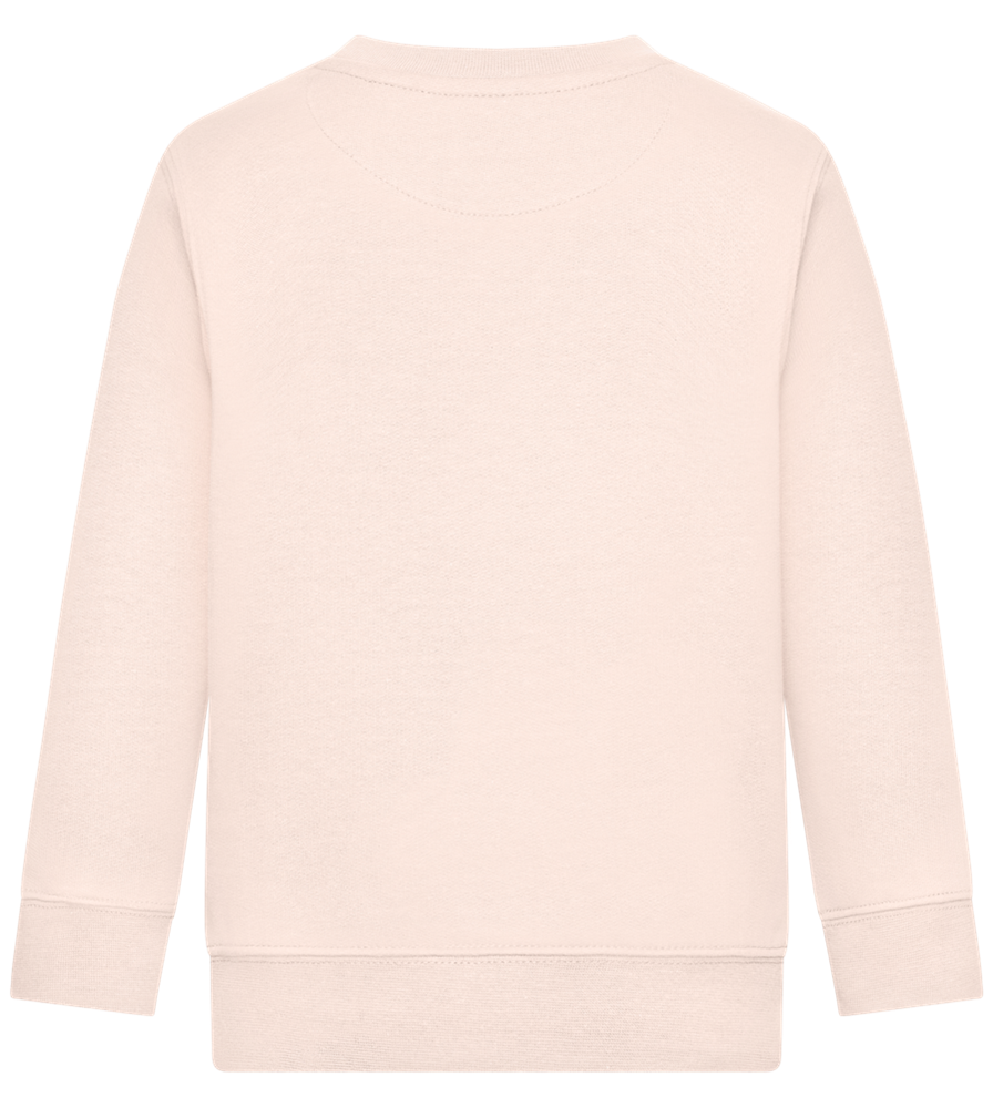 Best Friends Ever Design - Comfort Kids Sweater_LIGHT PEACH ROSE_back