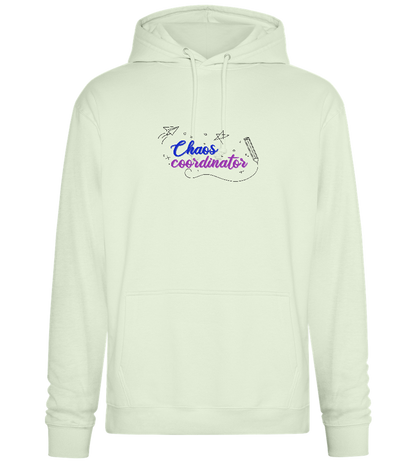 Chaos Coordinator Doodles Design - Premium Essential Unisex Hoodie_CREAMY GREEN_front