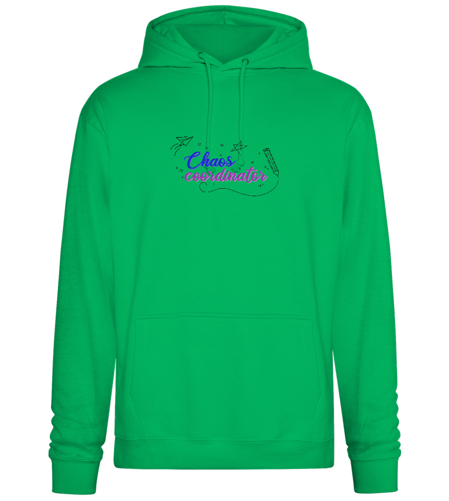 Chaos Coordinator Doodles Design - Premium Essential Unisex Hoodie_SPRING GREEN_front