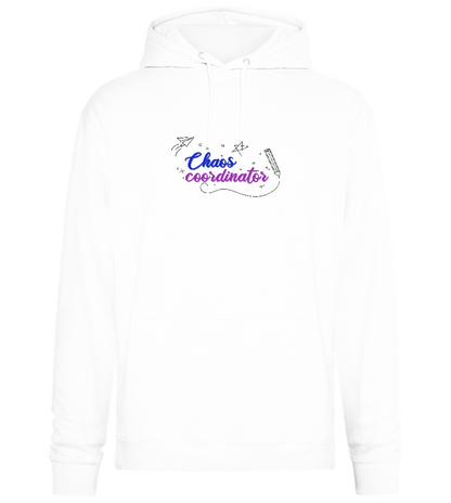 Chaos Coordinator Doodles Design - Premium Essential Unisex Hoodie_WHITE_front